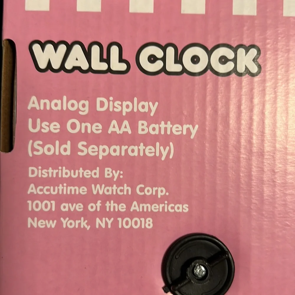 Hello Kitty 10” wall clock, New in original packaging